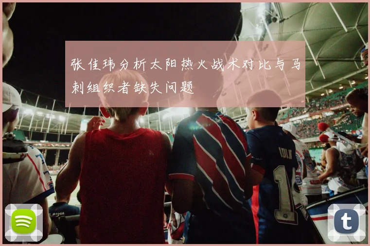 张佳玮分析太阳热火战术对比与马刺组织者缺失问题